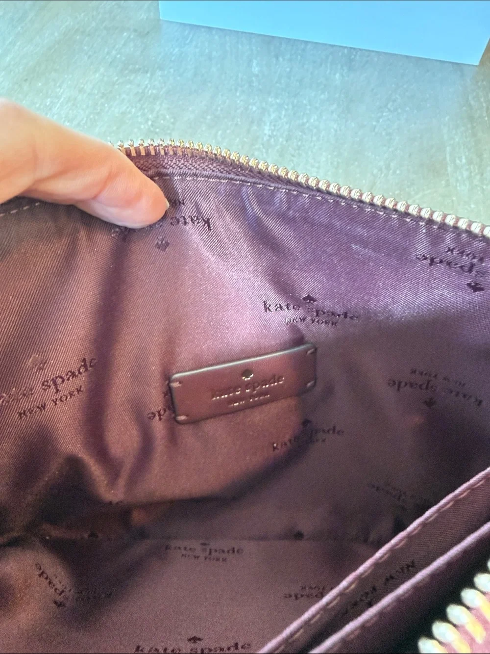 kate spade pebbled leather crossbody in deep burgundy
